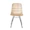 Hello Honey® Natural & Black Boho Rattan & Metal Dining Chair